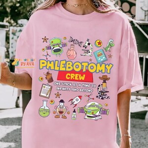 Disneyland Toy Story Lab Week 2026 Shirt, Buzz Lightyear Woody Lab Story, Lab Team Shirt, Phlebotomist Lab Assistant Clinical Laboratory image 7