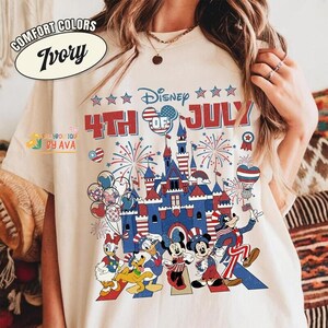 Mickey And Friends Disneyland 4Th Of July Shirt, Happy 4Th Of July, Happy Independence Day Shirt, 250 Years Celebration Shirt image 2