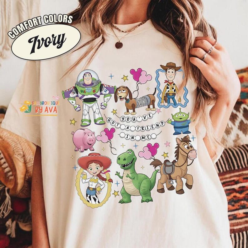 Coquette Disneyland Toy Story You've Got A Friend In Me Shirt, Toy Story Characters Tee, Family Matching Shirt, Disneyland Trip Shirt bild 2