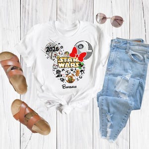 Custom Disneyland Starwars 2026 Trip Shirts, Disneyland Starwars Mickey Ear Shirt, Starwars Family Matching Birthday Shirts, Couple Shirts image 6