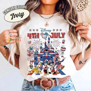 Mickey And Friends Disneyland 4Th Of July Shirt, Happy 4Th Of July, Happy Independence Day Shirt, 250 Years Celebration Shirt image 3