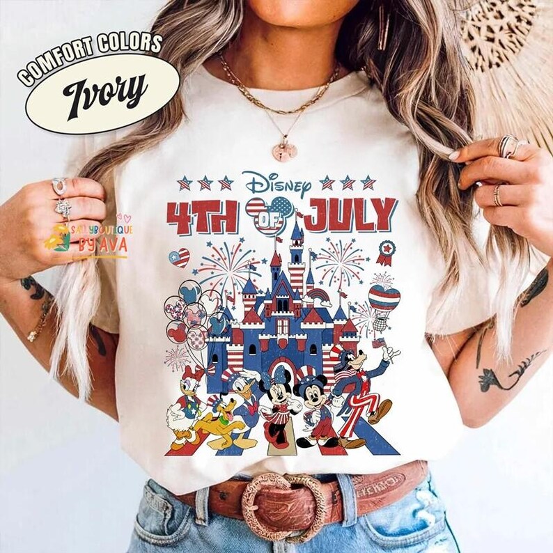 Mickey And Friends Disneyland 4Th Of July Shirt, Happy 4Th Of July, Happy Independence Day Shirt, 250 Years Celebration Shirt image 3