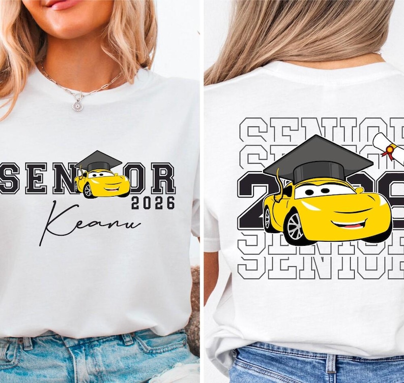 Disneyland Cars Graduation 2026 T-shirt, School Graduation. Class Of 2026 Graduation 2026 Tee, Graduation Squad, Graduation Shirt image 3