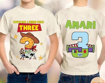Toy Story You've got a friends who's three, Toy Story Inspired 3rd Birthday Shirt: Sheriff Cowboy Theme for Boys - Infinity and Beyond Party