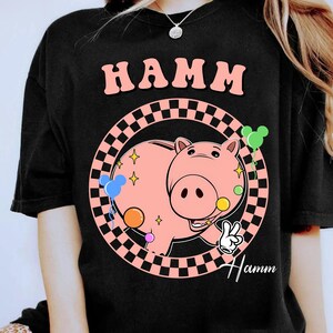 Disneyland Pixar Toy Story Checkered Shirt, Vintage Slinky Woody Buzz Jessie Rex Lotso Disneyland Family Vacation Tee, Disneyland Birthday image 4