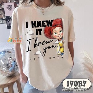 Camiseta de Jessie Cow Girl de Toy Story 5 "Lo sabía, te conocía", Camiseta vaquera estilo western, Camiseta de Toy Story de Disneyland, Camiseta de la amistad de Toy Story 5 imagen 6
