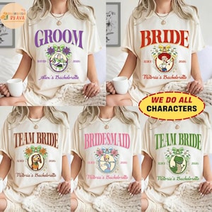 Custom Toy Story Bachelorette Shirt, Disneyland Bridal Team Tee, Bachelor Party Gift, Jessie and Bo Beep, Best Friend Tee, Bride Gift image 1