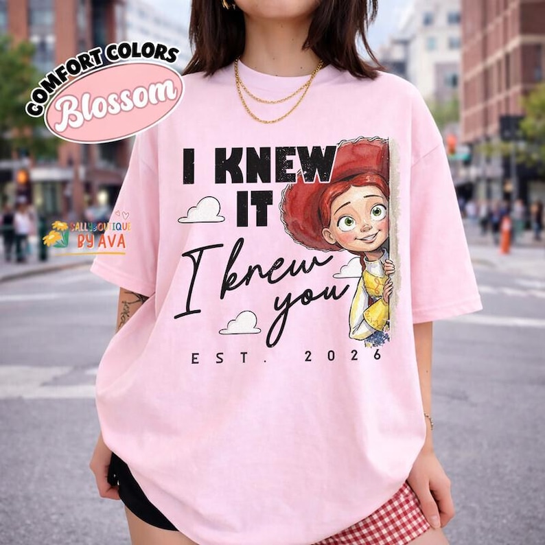 Camiseta de Jessie Cow Girl de Toy Story 5 "Lo sabía, te conocía", Camiseta vaquera estilo western, Camiseta de Toy Story de Disneyland, Camiseta de la amistad de Toy Story 5 imagen 5