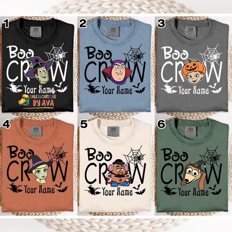 Toy Story Halloween Bo Crew Shirt, Party Trick or Treat, Spooky Season Disneyland Halloween Shirt, Woody Buzz Jessie Halloween Shirt 2026 afbeelding 1