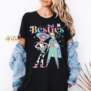 Disneyland Toy Story Besties T-Shirts, Bo Peep And Jessie Shirts, Disneyland Girls Outfits, Disneyland Best Friends Tee, BFF Girls Trip 2026 image 6