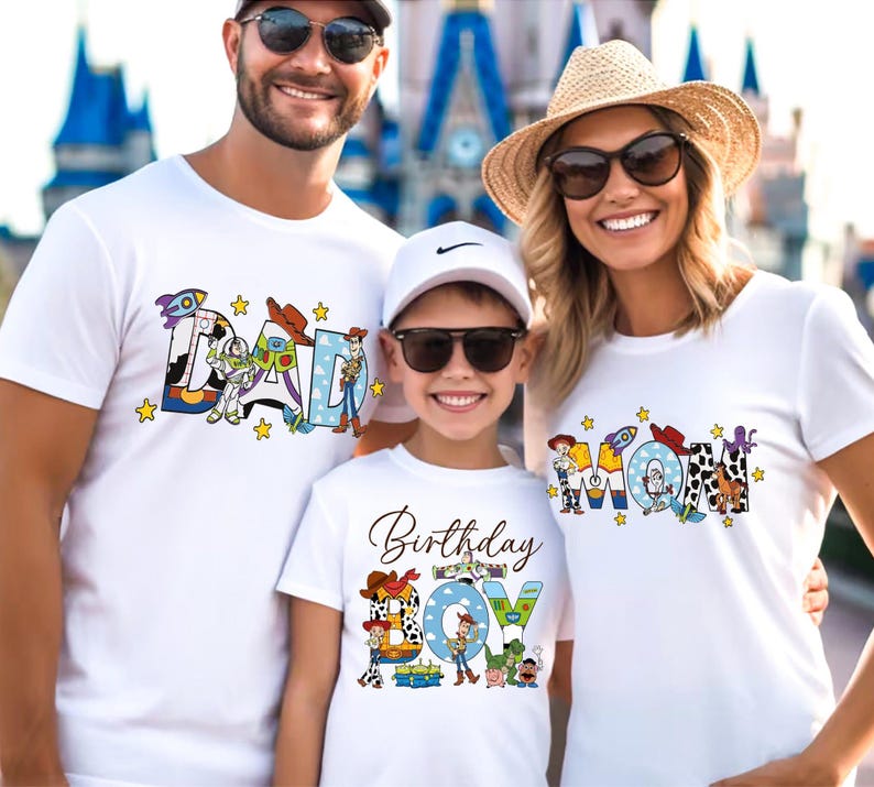 Custom Toy Story Birthday Shirt, Mom Of The Birthday Boy Sweater, Dad Of The Birthday Boy Tee, Disneyland Family Birthday Trip 画像 1