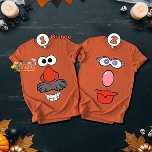 Potato Head Costume Couple Matching Shirt, Toy Story Halloween Costume, Potato Head Halloween, Disneyland Toy Story Halloween Party 2026 Tee image 1