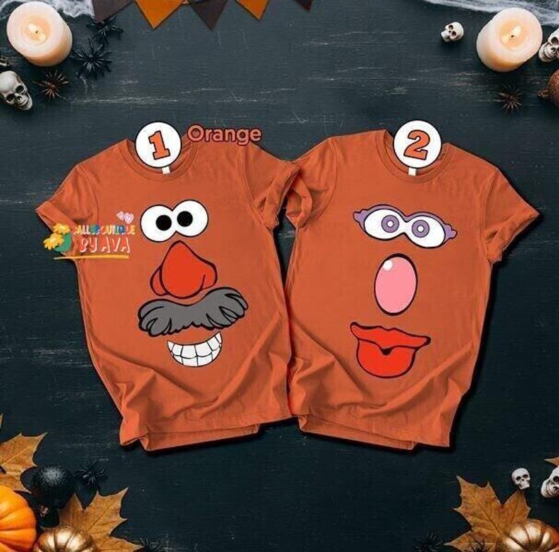 Potato Head Costume Couple Matching Shirt, Toy Story Halloween Costume, Potato Head Halloween, Disneyland Toy Story Halloween Party 2026 Tee image 1