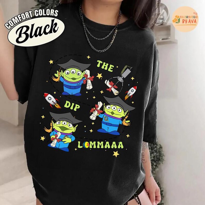 Disneyland Toy Story Aliens Graduated Shirt, Graduation Class Shirt, Pixar Alien Senior, Toy Story Diploma Graduated Tee, Aliens Grad Trip image 2