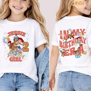 Personalized Disneyland Birthday Jessie and Bullseye Toy Story Shirt, In My Birthday Era Shirt, Cowgirl Birthday Shirt, Birthday Gift afbeelding 1