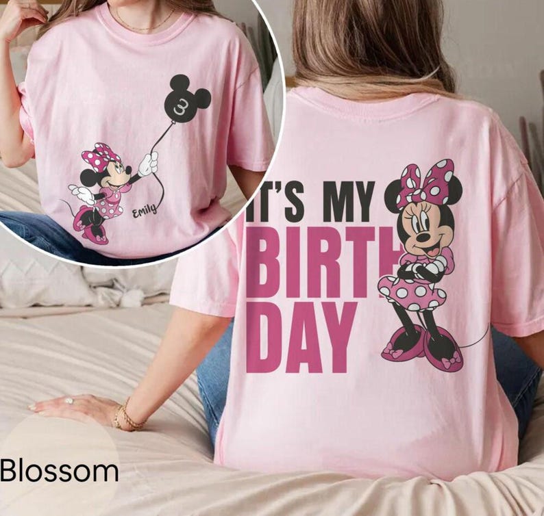 Custom Name Age Disneyland Mickey and Friends With Balloon Shirt, Personalized It's My Birthday Gift, Disneyland Family Matching Shirt 2026 image 5