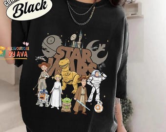 Retro Woody and Friends Starwars May The 4th Be With You Shirt, Toy Story Starwars, Galaxy's Edge Shirt, Woody Jessie Buzz Lightyear