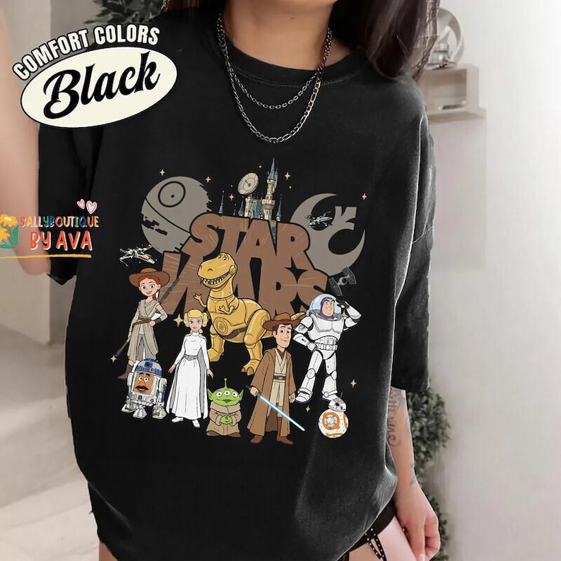 Retro Woody and Friends Starwars May The 4th Be With You Shirt, Toy Story Starwars, Galaxy's Edge Shirt, Woody Jessie Buzz Lightyear image 1
