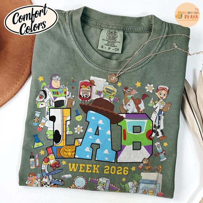 Disneyland Toy Story Lab Week 2026 Shirt, Buzz Lightyear Woody Lab Story, Lab Team Shirt, Phlebotomist Lab Assistant Clinical Laboratory image 4