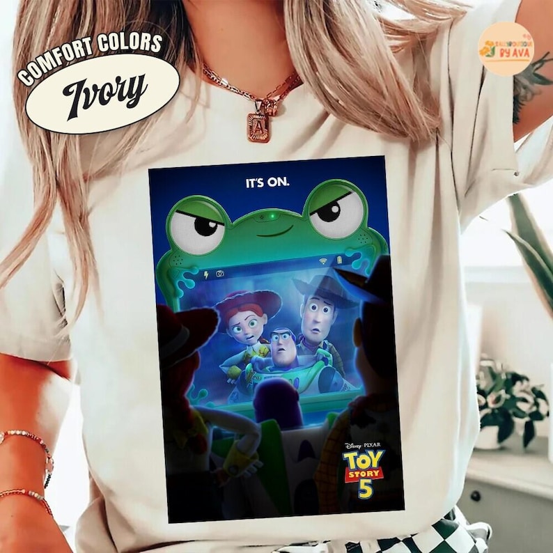 Disneyland Pixar Toy Story 5 Shirt, Lilypad Toy Story Shirt, Woody Buzz Lightyear Jesie Lilypad Shirt, Disneyland Group Matching Shirt image 2