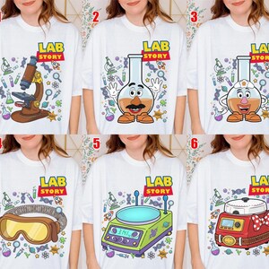 Disneyland Toy Story Lab Week 2026 Shirt, Buzz Lightyear Woody Jessie Bo Peep Lab Story 2026 Shirt, Lab Team, Med Lab Clinical Laboratory image 3