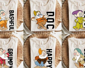 Seven Dwarfs Shirt, Disneyland Trip Shirt, Disneyland Family Matching Shirt, Snow White Shirt, Disneyland Toddler Shirt, 7 Dwarfs Shirt