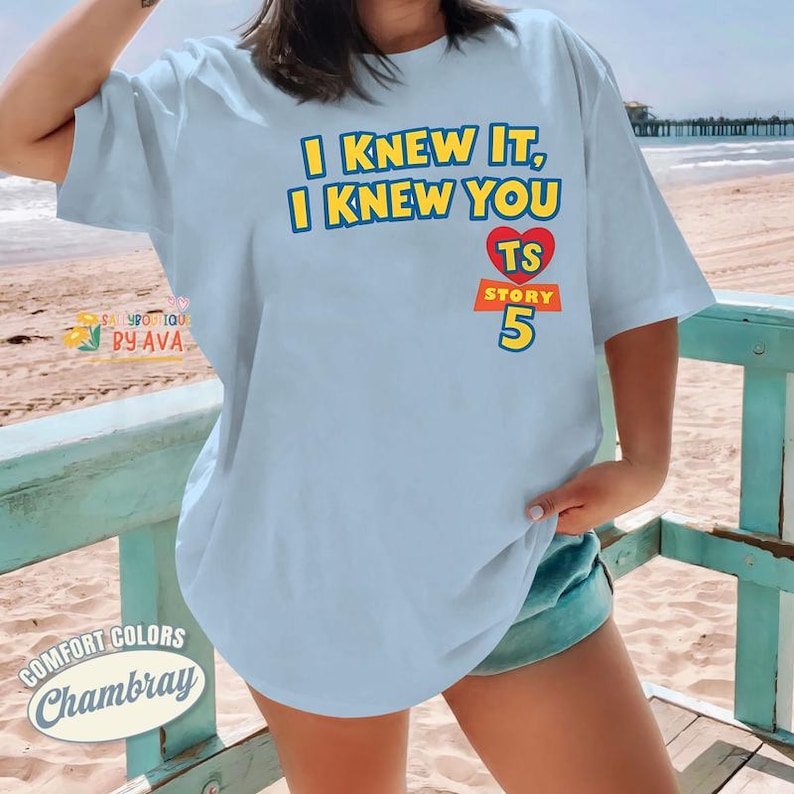 Disneyland Pixar Toy Story 5 I Knew It I Knew You Shirt, Toy Story 5 Inspired Shirt, I Knew It I Knew You Inspired Tshirt image 1