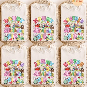 Custom Disneyland Cars Family Birthday Shirts, Lightning McQueen Cars Sally Tow Mater Shirt, Family Matching Birthday Shirt, Birthday Gifts afbeelding 1