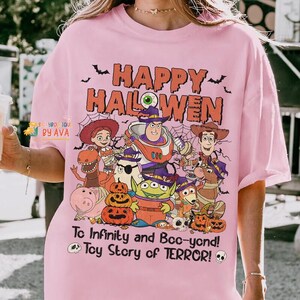 Retro Toy Story Halloween Shirt, Vintage Toy Story Happy Halloween Shirt, Disneyland Halloween, Halloween Matching Shirt, Trick Or Treat image 4