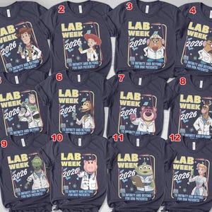 Lab Week 2026 Toy Story Shirt, Lab Story Science Team Tee, Funny Lab Week Outfit, Medical Lab Appreciation Shirt, Group Lab Tee image 3