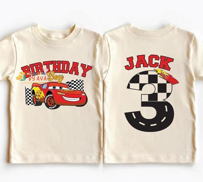 Disneyland Cars Birthday Shirt, McQueen Birthday Boy Tee, Pixar Pit Crew Sweatshirt, Lightning Birthday Family, Racing Car Birthday Trip image 4