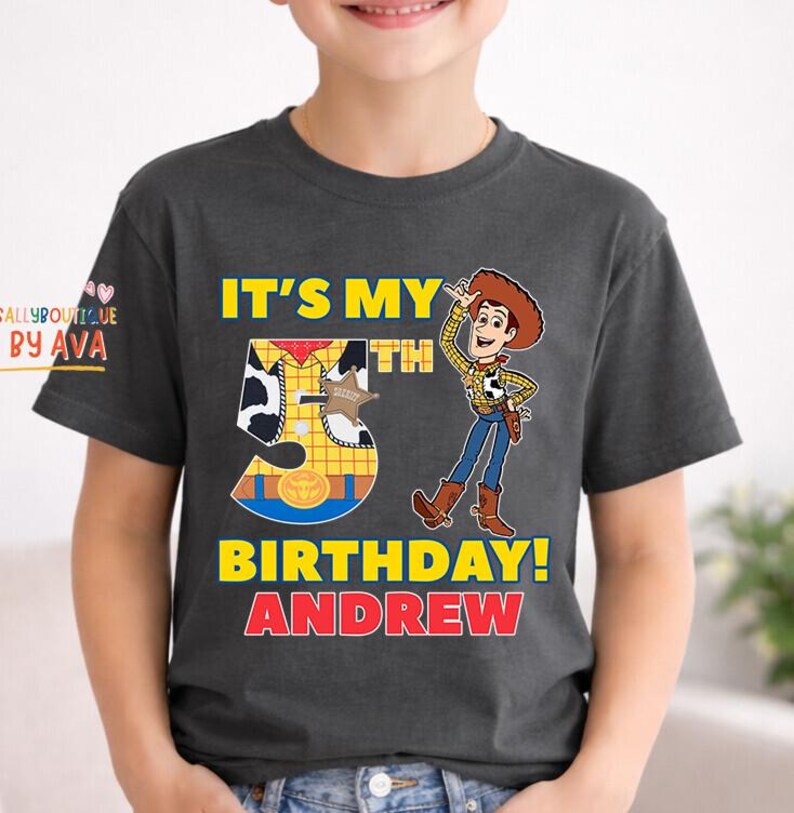 Personalized Toy Story Woody Birthday Boy Shirt, Disneyland It’s My Birthday Shirt, Custom Name Birthday Shirt, Birthday Gifts For Kids image 3