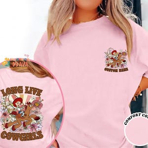 Personalized Jessie Long Live Cow Girl Shirt, Retro Disneyland Pixar Toy Story Shirt, Disneyland WDW Matching Family Shirt, Magic Kingdom image 2
