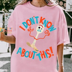 Toy Story Forky Shirt, Forky I Don't Know About Thist Toy Story Shirt, Toy Story Forky Characters Shirt, I'm Trash Tee, Toy Story Movie Gift image 5