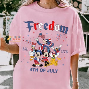 Mickey and Friends Disneyland 4th of July est 1776 Shirt, Disneyland America Shirt, Independence Day, Disneyland Patriotic 250 Years Shirts image 5