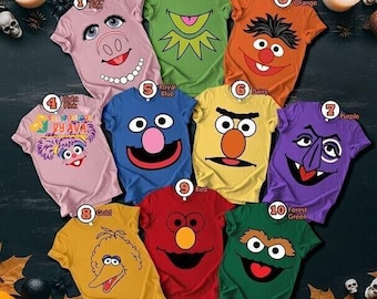 The Muppets Characters Halloween Costume Shirt, Disneyland Muppet Lovers Shirt, Disneyland Halloween, Mickey's Not So Scary Party 2026 Shirt