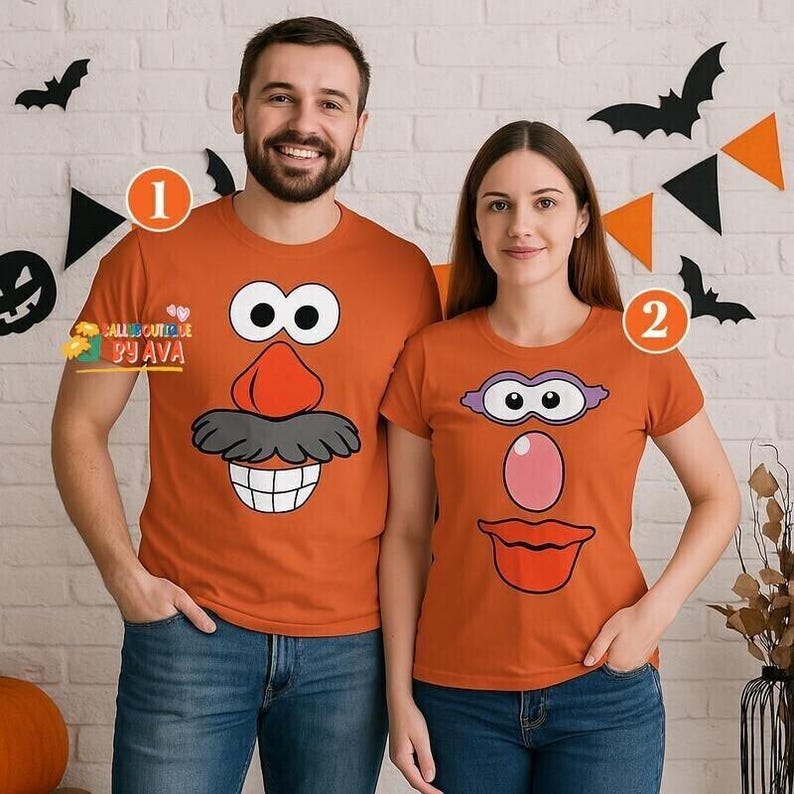 Potato Head Costume Couple Matching Shirt, Toy Story Halloween Costume, Potato Head Halloween, Disneyland Toy Story Halloween Party 2026 Tee image 4