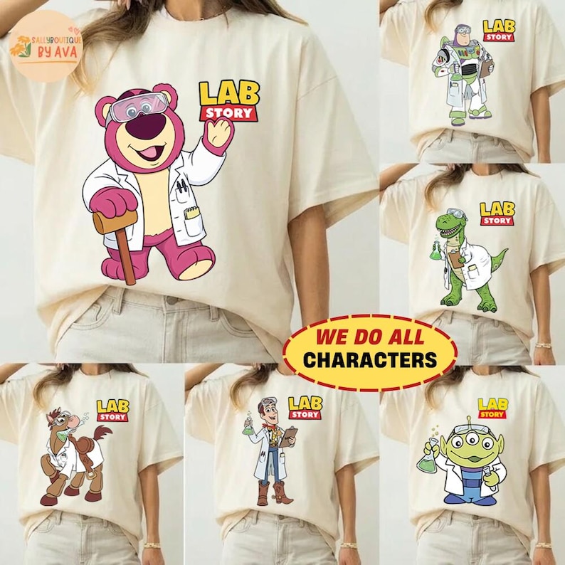 Disneyland Toy Story Lab Week 2026 Shirt, Buzz Lightyear Woody Jessie Bo Peep Lab Story 2026, Lab Team, Med Lab Clinical Laboratory bild 1