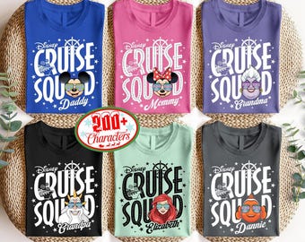 Comfort Colors Disneyland Cruise Squad Family Matching Shirts, Disneyland Cruise 2025, Disneyland Cruise Line Tee, Cruise Family Trip Shirts