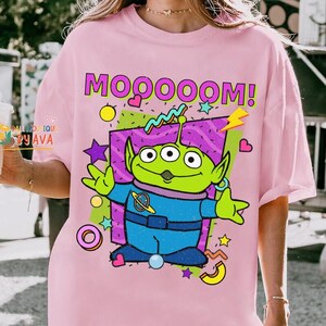 Funny Disneyland Pixar Toy Story Alien MOM DAD Couples Shirt, Mother's Day Gift, Father's Day, Disneyland Trip, Family Birthday Matching Tee image 5