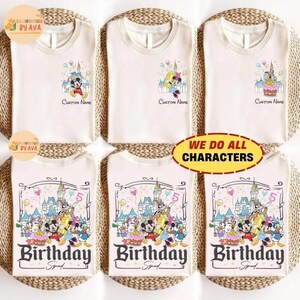 Custom All Disneyland Birthday Shirt, Best Birthday Ever, Disneyland Birthday Boy Girl, Birthday Squad, Mickey and Friends Birthday Trip Tee image 2