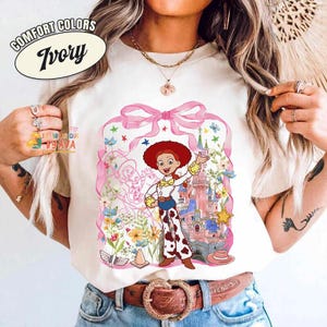 Coquette Bow Disneyland Pixar Toy Story 5 Shirt, LilyPad Smarty Pans Buzz Woody, Magic Kingdom Magical Castle Tee, WDW Disneyland Girl Trip image 2