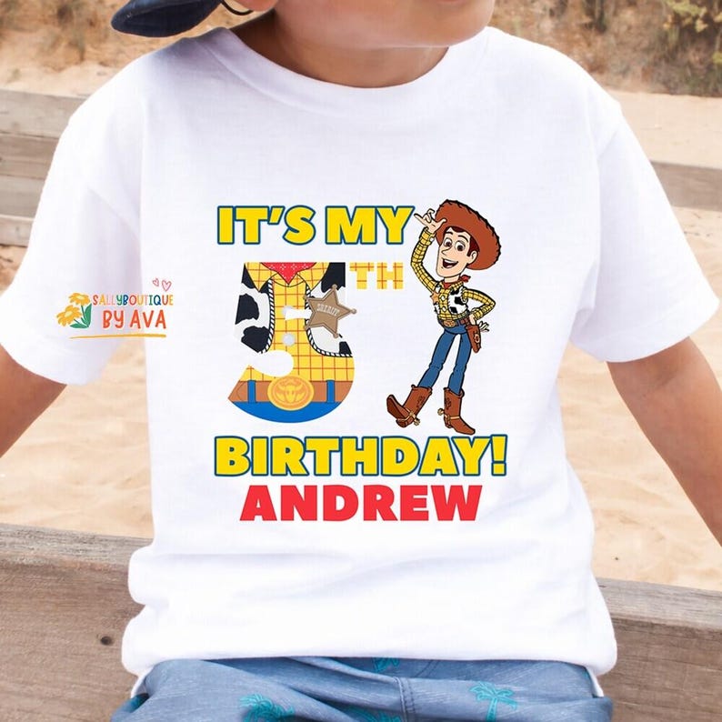 Personalized Toy Story Woody Birthday Boy Shirt, Disneyland It’s My Birthday Shirt, Custom Name Birthday Shirt, Birthday Gifts For Kids image 2
