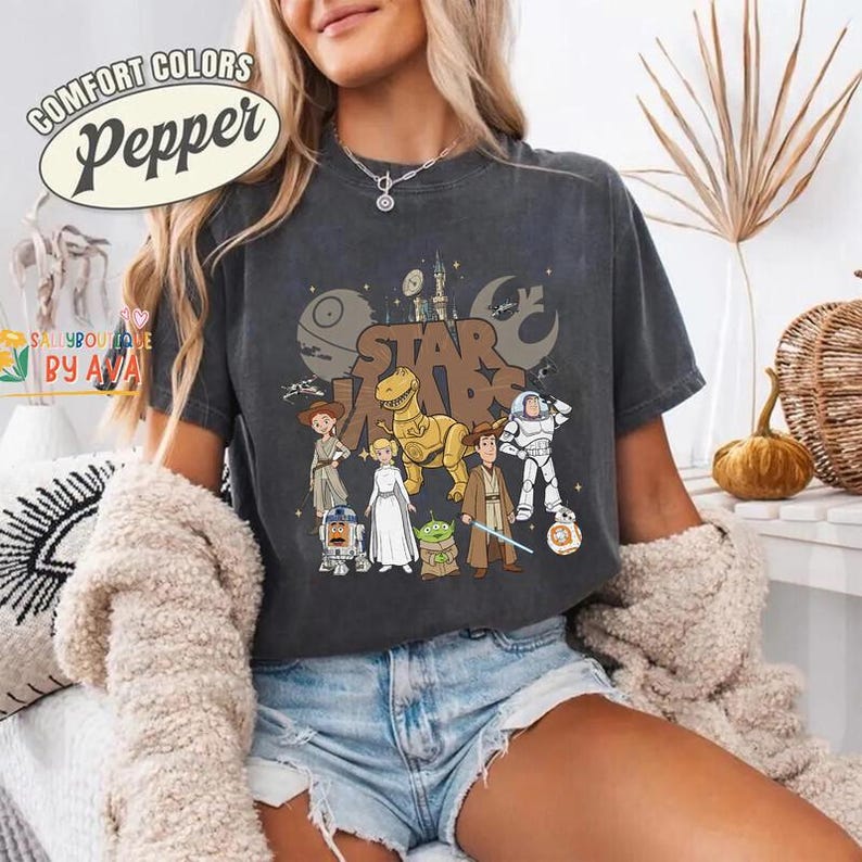 Retro Woody and Friends Starwars May The 4th Be With You Shirt, Toy Story Starwars, Galaxy's Edge Shirt, Woody Jessie Buzz Lightyear image 2