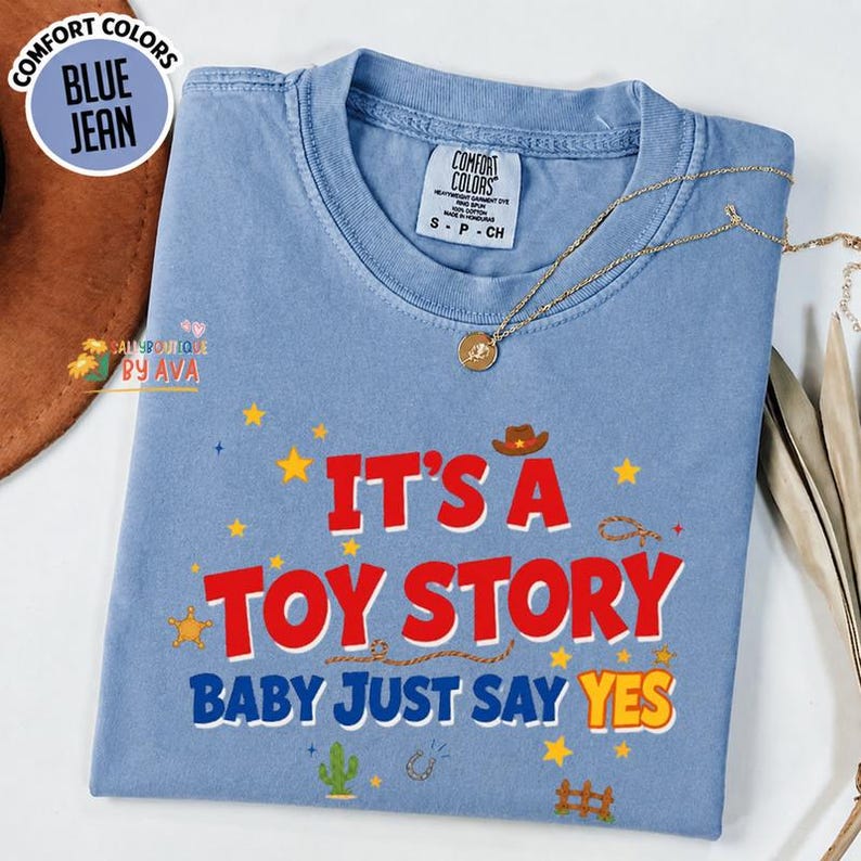 It's A Toy Story Baby Just Say Yes Shirt, Western Cowboy Style Graphic Tee, Trendy Country Aesthetic Shirt, Cute Western Shirt, Gift For Fan image 2