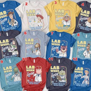 Lab Week 2026 Toy Story Shirt, Lab Story Science Team Tee, Funny Lab Week Outfit, Medical Lab Appreciation Shirt, Group Lab Tee image 2
