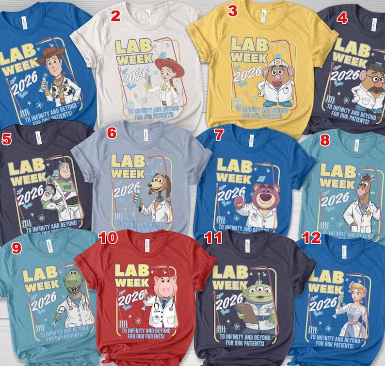 Lab Week 2026 Toy Story Shirt, Lab Story Science Team Tee, Funny Lab Week Outfit, Medical Lab Appreciation Shirt, Group Lab Tee image 2
