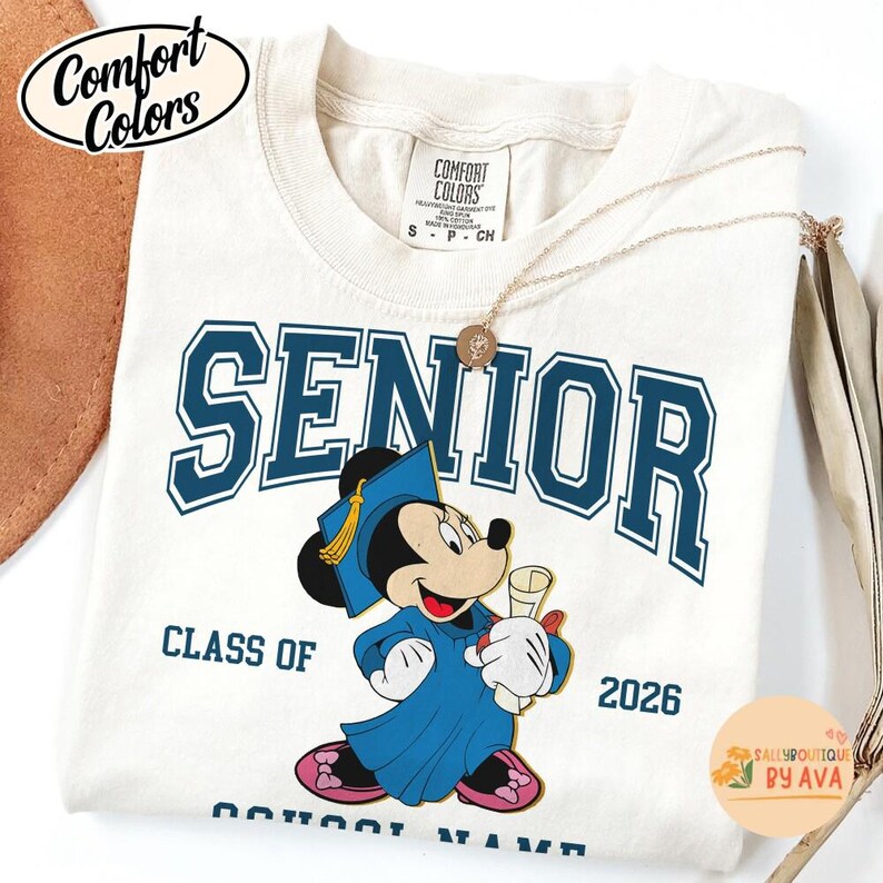 Personalized Mickey and Friends Disneyland Graduation Shirts, Custom Gift for Graduate, Disneyland Grad Family Trip shirt, Class of 2026 画像 5
