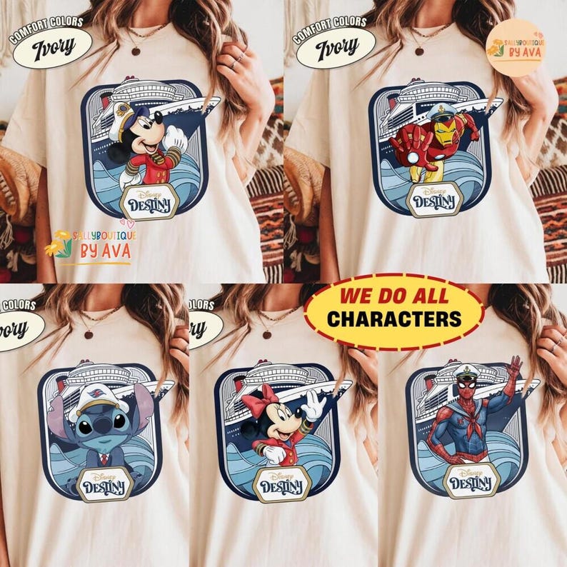 Personalized Disneyland Family Cruise Line Matching Shirt, Mickey & Friends starwars Marvel Cruise Tee, Lets Cruise Wish Dream Magic Destiny afbeelding 2