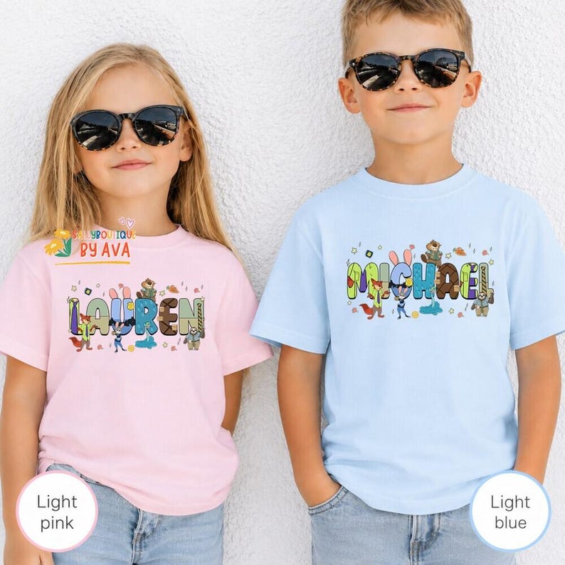 Custom Disneyland Zootopia 2 Characters Shirt, Judy Hopps Nick Wilde Gary DeSnake Tee, Disneyland Family Trip, Zootopia 2 Birthday image 1